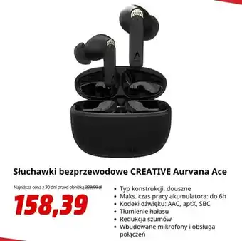 Słuchawki bezprzewodowe CREATIVE Aurvana Ace