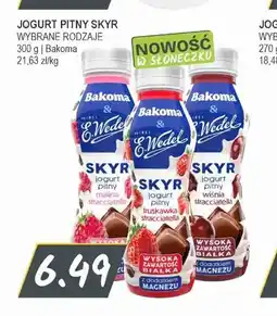Słoneczko Jogurt pitny Skyr Bakoma & E.Wedel malina stracciatella oferta