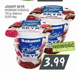 Słoneczko Jogurt Skyr Bakoma & E.Wedel wiśnia stracciatella oferta