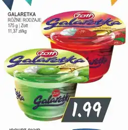 Słoneczko Galaretka Zott o smaku truskawkowym oferta
