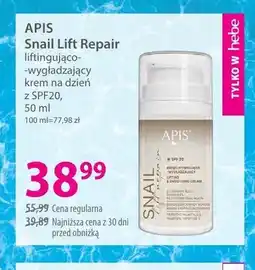 Hebe Liftingująco-wygładzający krem na dzień z SPF20 APIS Snail Lift Repair oferta