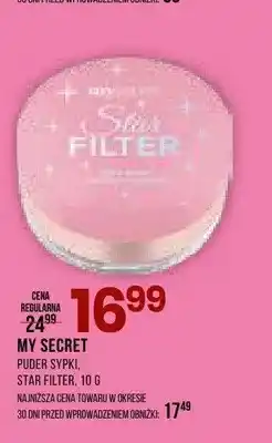 Drogerie Natura Puder sypki Star Filter MY SECRET oferta