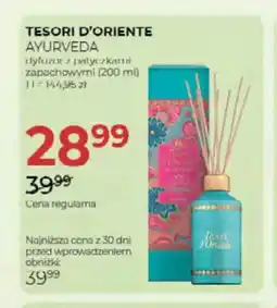 Jawa Drogerie Dyfuzor z patyczkami zapachowymi Tesori d'Oriente Ayurveda oferta