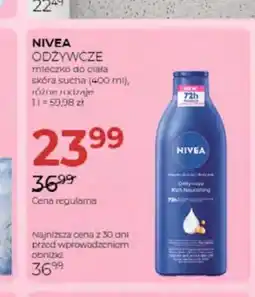 Jawa Drogerie Mleczko do ciała odżywcze Nivea oferta