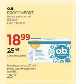 Jawa Drogerie Tampony O.B. ProComfort Normal oferta