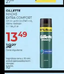 Jawa Drogerie Żel do golenia Gillette Mach3 Extra Comfort oferta