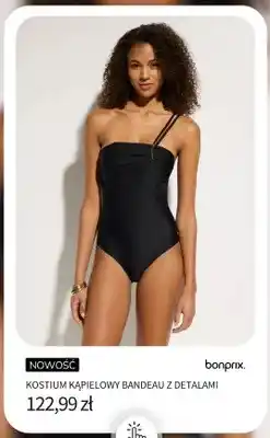 BonPrix Kostium kąpielowy bandeau z detalami Bonprix oferta