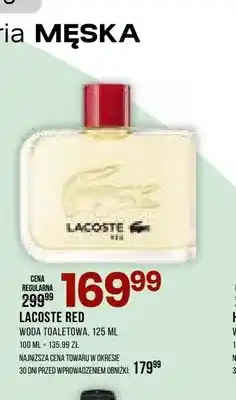 Drogerie Natura Woda toaletowa Lacoste Red oferta