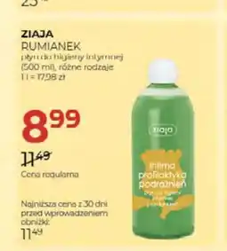 Jawa Drogerie Płyn do higieny intymnej Ziaja Rumianek oferta