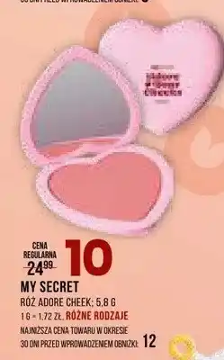 Drogerie Natura Róż MY SECRET Adore Cheek oferta