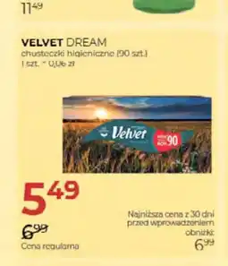 Jawa Drogerie Chusteczki higieniczne Velvet Dream oferta