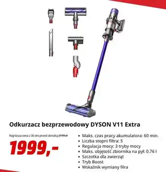 Odkurzacz bezprzewodowy DYSON V11 Extra