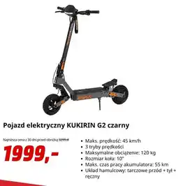 Media Markt Pojazd elektryczny KUKIRIN G2 czarny oferta