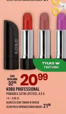 Drogerie Natura Pomadka Kobo Professional Satin Lipstick oferta