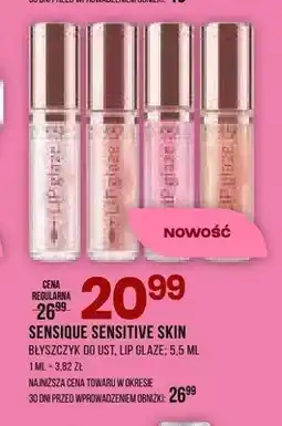 Drogerie Natura Błyszczyk do ust Lip Glaze SENSIQUE SENSITIVE SKIN oferta