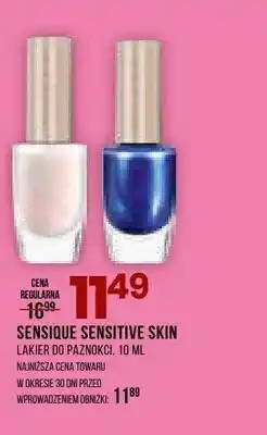 Drogerie Natura Lakier do paznokci SENSIQUE SENSITIVE SKIN oferta
