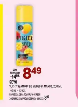 Drogerie Natura Suchy szampon do włosów Seyo Mango oferta
