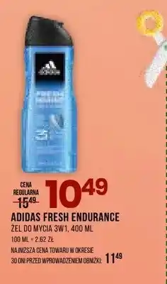 Drogerie Natura Żel do mycia 3w1 Adidas Fresh Endurance oferta