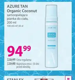 Hebe Samoopalająca pianka do ciała AZURE TAN Organic Coconut oferta