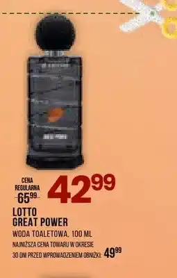 Drogerie Natura Woda toaletowa Lotto Great Power oferta