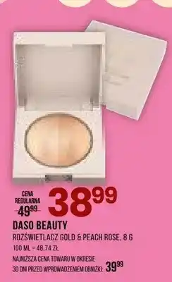 Drogerie Natura Rozświetlacz Gold & Peach Rose DASO BEAUTY oferta