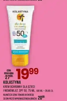 Drogerie Natura Krem ochronny dla dzieci i niemowląt Kolastyna SPF 50 oferta