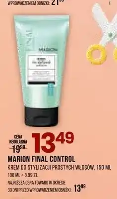 Drogerie Natura Krem do stylizacji prostych włosów Marion Final Control oferta