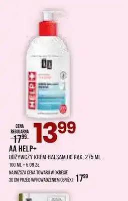 Drogerie Natura Odżywczy krem-balsam do rąk AA Help+ oferta