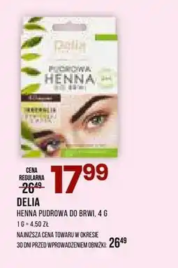 Drogerie Natura Henna pudrowa do brwi Delia oferta