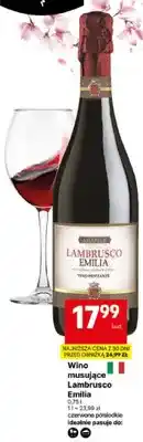 Delikatesy Centrum Wino musujące Lambrusco Emilia czerwone półsłodkie oferta