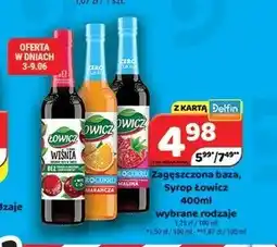 Delfin Syrop Łowicz Wiśnia oferta