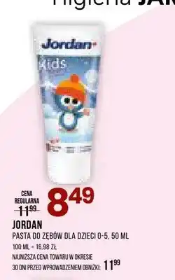 Drogerie Natura Pasta do zębów dla dzieci 0-5 Jordan Kids oferta