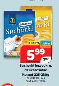 Delfin Sucharki bez cukru Mamut oferta