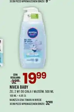 Drogerie Natura Żel 2 w 1 do ciała i włosów Nivea Baby oferta