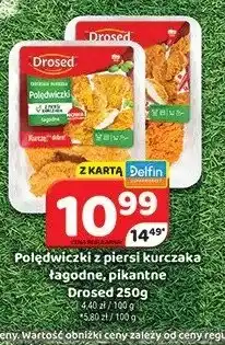 Delfin Polędwiczki z piersi kurczaka łagodne Drosed oferta