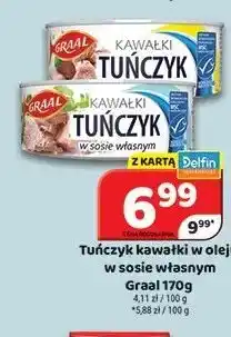 Delfin Tuńczyk kawałki w oleju Graal oferta