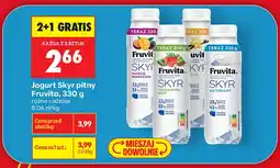 Biedronka Jogurt pitny Skyr Fruvita naturalny oferta