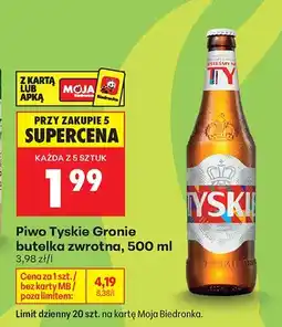 Biedronka Piwo Tyskie Gronie oferta