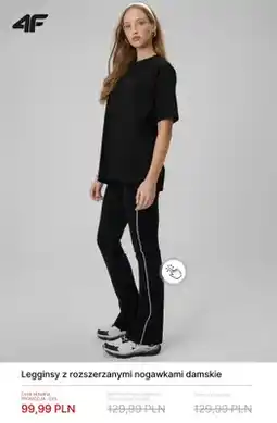 4F Legginsy z rozszerzanymi nogawkami damskie 4F oferta