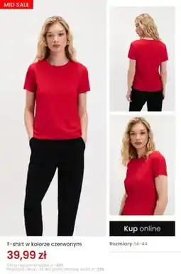 Top Secret T-shirt w kolorze czerwonym oferta