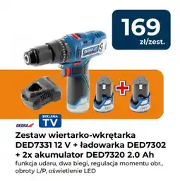 Mrówka Zestaw wiertarko-wkrętarka DEDRA DED7331 oferta