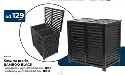 Mrówka Kosz na pranie BAMBOO BLACK podwójny Galicja 60x40x60 cm oferta