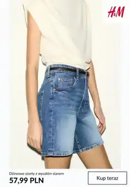 H&M Szorty dżinsowe z wysokim stanem H&M oferta