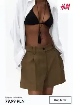 H&M Szorty z zakładkami H&M oferta