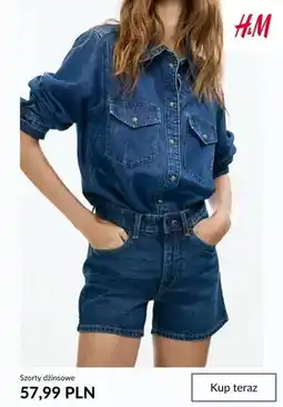 H&M Szorty dżinsowe H&M oferta