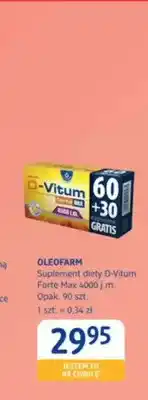 dm drogerie markt Suplement diety D-Vitum Forte Max 4000 j.m. Oleofarm oferta