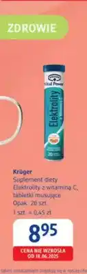 dm drogerie markt Suplement diety Krüger Elektrolity z witaminą C oferta