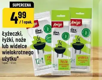 Amigo Łyżeczki, łyżki, noże lub widelce wielokrotnego użytku