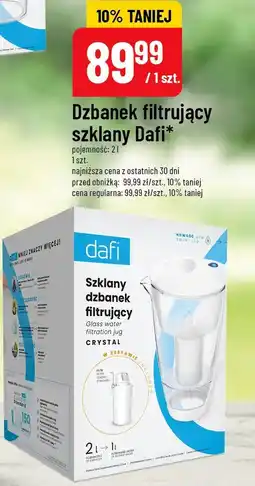 Polomarket Dzbanek filtrujący szklany Dafi oferta