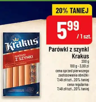 Polomarket Parówki z szynki Krakus oferta